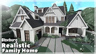 BLOXBURG Realistic 2Story Family Home Speedbuild  Roblox House Build [upl. by Chui]