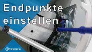 Rohrmotor Endpunkte einstellen  RolloTube Basis RTB  RADEMACHER [upl. by Kolivas938]