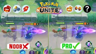 Decidueye correct build to deal more damage  1 minutes tips Decidueye build Pokemon unite [upl. by Monjo]