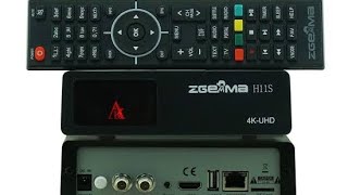 Zgemma H11S Enigma2 4K Linux Uydu Alıcısı Kutu Menü Açılışı [upl. by Buckels]