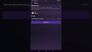 Bitget Wallet Lite Tap swap code [upl. by Leidba]