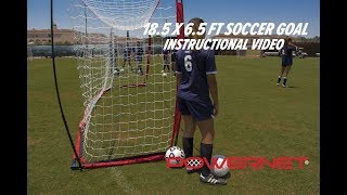 How to Setup a 185 x 65 FT Powernet Portable Soccer goal [upl. by Nikolaos]