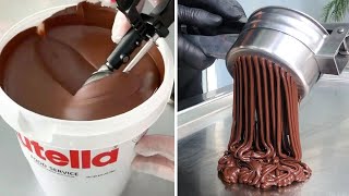 Indulgent NUTELLA Chocolate Cake Recipes Youll Love  So Tasty Chocolate Cake Tutorials [upl. by Grekin969]