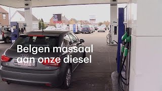 Belgen tanken massaal goedkope diesel in Nederland  RTL NIEUWS [upl. by Lenrow608]