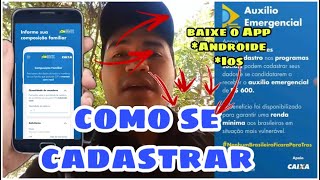 CORONAVOUCHER AUXILIO EMERGENCIAL DA CAIXA VEJA COMO SE CADASTRAR  LINK PRA BAIXAR O APP [upl. by Ashton53]