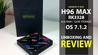 H96 Max RK3328 4GB RAM Android TVBOX Review And Unboxing [upl. by Edlun]