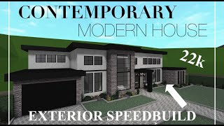 22K Modern Contemporary House SPEEDBUILD LAYOUT INCLUDED Welcome To Bloxburg [upl. by Mccahill866]