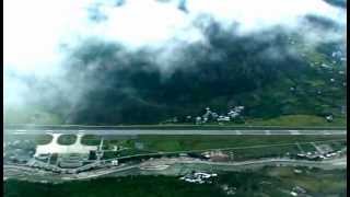 A spectacular landing on the Paro International Airport Bhutan [upl. by Llemert189]