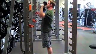 Overhead Press Bad Example [upl. by Gibbie]