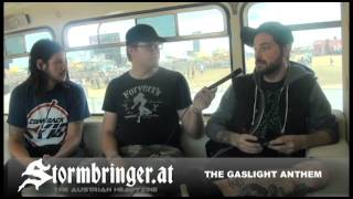 THE GASLIGHT ANTHEM Interview 2012 [upl. by Aneleasor]