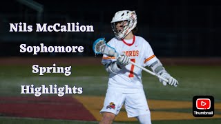 Nils McCallion  Class of 2026  2024 Spring Highlights [upl. by Nichy]