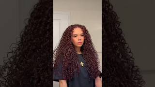 Temporary Red hair dye hair curlyhair temporaryhairdye hairtransformation [upl. by Hank]