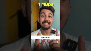 MBps vs Mbps in internet speed shorts  Aaditya Iyengar  Lordmoneyengar [upl. by Brag]