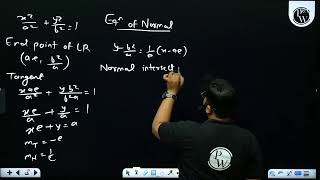 The normal at one extremity of latus rectum in 1st quadrant of the ellipse x2a2y2b21a bamp [upl. by Claudette]