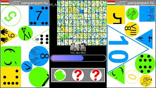 QUIZ color shape number 10 symbols board game [upl. by Aretahs]