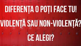 Violență sau NonViolență Ce alegi [upl. by Odraude]