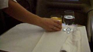 Gulf Air First Class Dining [upl. by Tnert]