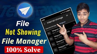 Telegram File not showing in File manager  Telegram Download File Not Found [upl. by Annawad]