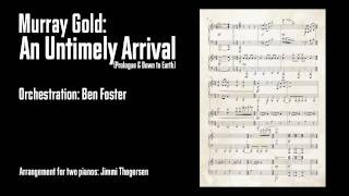 Murray Gold An Untimely Arrival from Doctor Who  arrangement for 2 pianos [upl. by Theo]