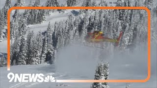 2 snowmobilers buried in Grand County avalanche [upl. by Onibag]