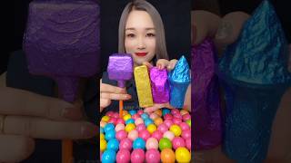 ASMR ‎AsmrWD 신기한물먹방 candy eat lips 물먹방아이스크림 575 [upl. by Nail]