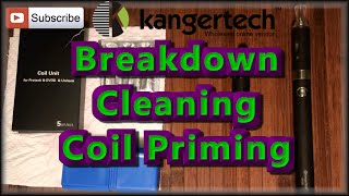 KangerTech Evod  Breakdown  Cleaning  Priming the Coil [upl. by Yslehc]