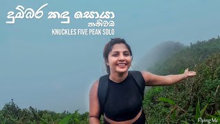 Knuckles Five Peaks Solo මීදුම මැදින් දුම්බර කඳු පහට තනිවමsrilanka nature travel solo mountains [upl. by Airbas]