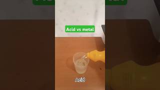 Acid vs Metal  Chemistry Experiment [upl. by Gabrielli]