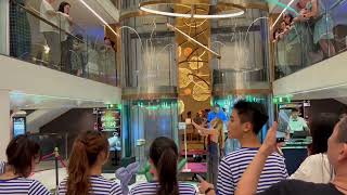 yangtze river cruise Filipino band performance inside the cruise [upl. by Harri]