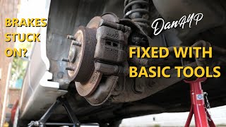 How To Fix a Seized Brake Caliper  Sticking Brake Caliper Repair [upl. by Airrat124]