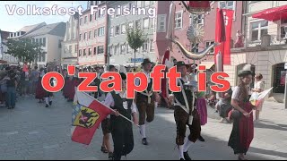 Volksfest Freising ozapft is [upl. by Rehpotsihrc]