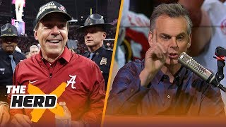 Colin Cowherd reacts to Nick Saban winning his 6th National Championship  THE HERD [upl. by Phi]