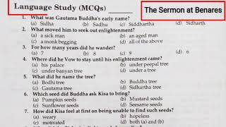 The Sermon at Benares Mcq  The Sermon at Benares Class 10 Mcq  Class 10 Sermon at Benares Mcq [upl. by Kristi117]