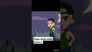 jalebi factoryGauravaroravlogs ytshorts shortsvideo viralshort trending cartoon funny [upl. by Zennas]