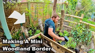 How to Make a MINI WOODLAND BORDER  PLANTS for SHADE [upl. by Ilojna]