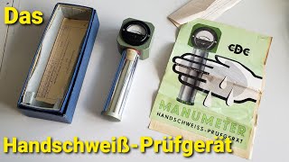 Uhrmacherwerkzeug erklärt  Das Handschweiß  Prüfgerät [upl. by Fortuna]