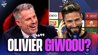 Jamie Carragher BUTCHERS the pronunciation of Olivier Giroud 😆  CBS Sports Golazo  UCL Today [upl. by Wivina]