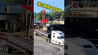 Truck STOPS On Tracks  Unfortunate Timing [upl. by Switzer]