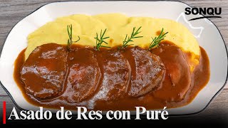 UN CLASICO ASADO DE RES CON PURE AL ESTILO SONQU  COMIDA PERUANA [upl. by Karina]