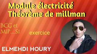 Électricité  exercice pour appliquer la Théorème de millman [upl. by Minne845]