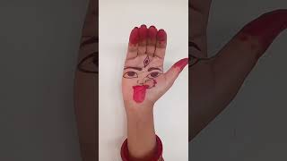 kali ma art with hand  please subscribe my channel trending song 🙏🌺🌺🙏 [upl. by Staford]