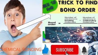 TRICK FOR CHEMICAL BONDING ll BOND ORDER AND ANTIBODING ll ZEE MAIN NEETZEE ADVANCE [upl. by Ayoras582]