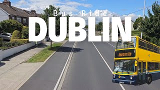 Dublin UpperDeck Bus Ride  Virtual adventure from Churchtown to Rathgar [upl. by Reniti]