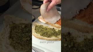 CHICKEN PESTO PANINI shorts cooking sandwich panini howtocook food pesto creative ideas [upl. by Annissa255]