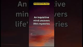 an inquisitive mind uncovers lifes mysteries shorts facts inquisitive fact [upl. by Trebma611]