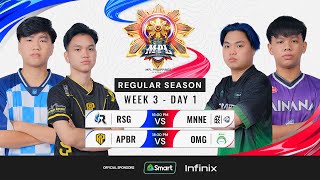 🔴REBROADCAST  MPL PH S13  ENGLISHWeek3 Day 1 [upl. by Aztilay]