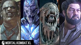 Mortal Kombat XL  Alien Triborg Leatherface Bo Rai Cho All FatalitiesBrutalities XRays [upl. by Secor]