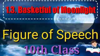 13 Basketful of Moonlight figure of speech 10th class [upl. by Ecire]