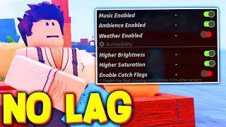 HOW TO REDUCE LAG BEST SETTINGS in FISCH ROBLOX [upl. by Llednol]