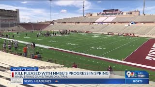 NMSU football set for Spring Game on Thursday [upl. by Hcurab308]